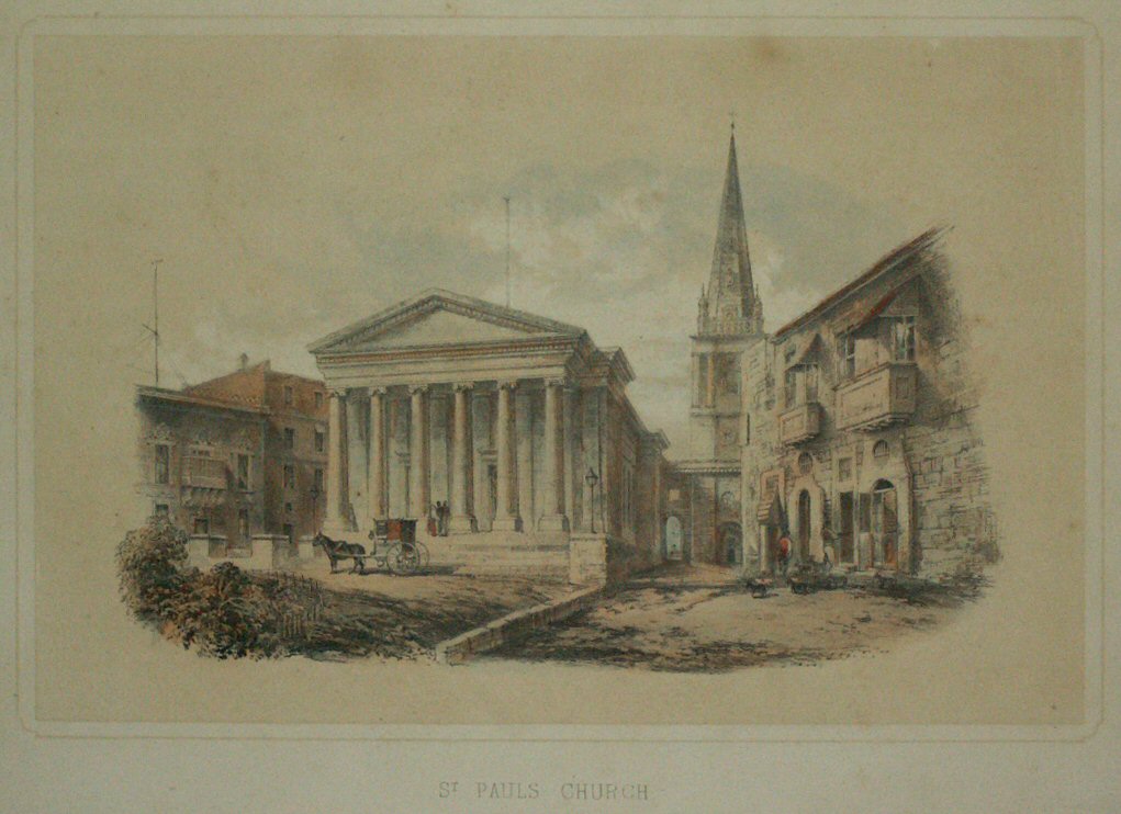 Lithograph - St. Pauls Church